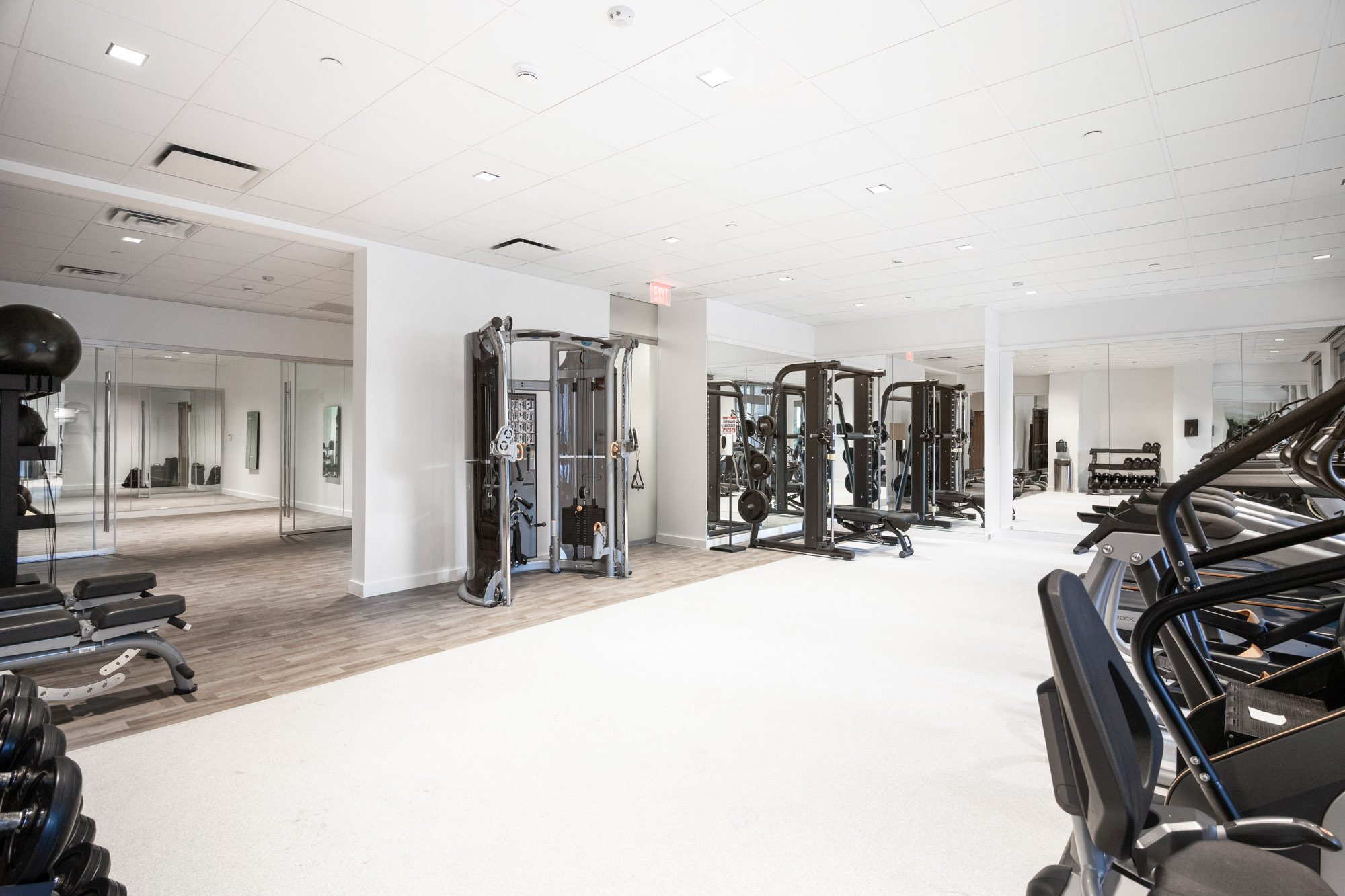 Fitness Center at 100 Landsdowne Street Apartments