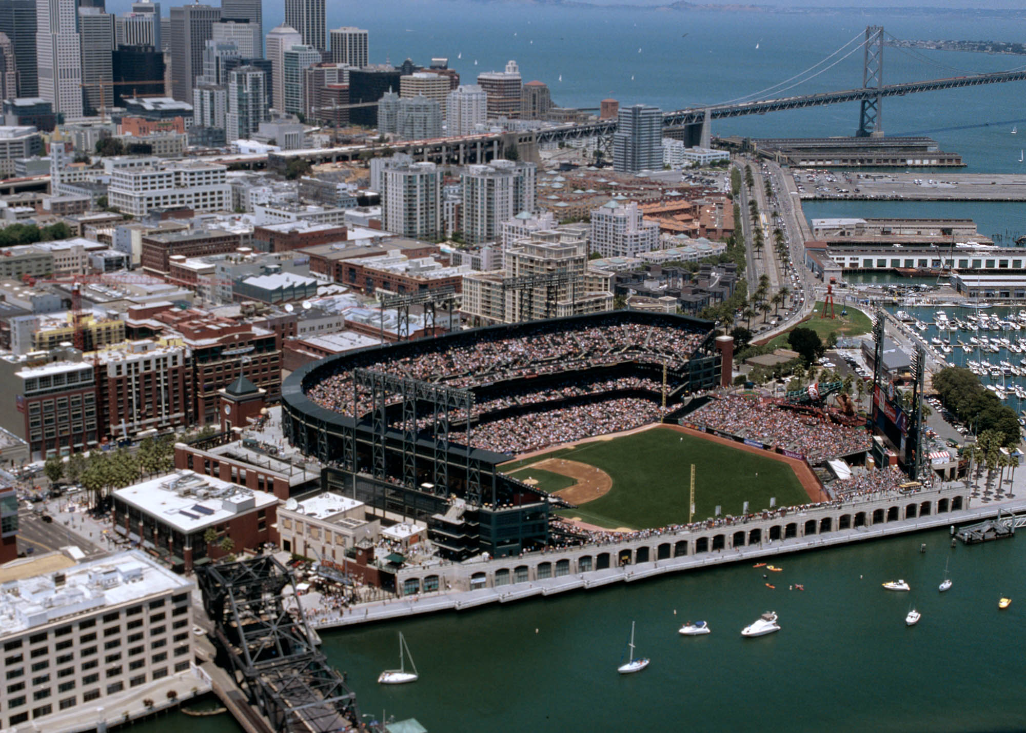 AT&T Park near Bayside Village in San Francisco.