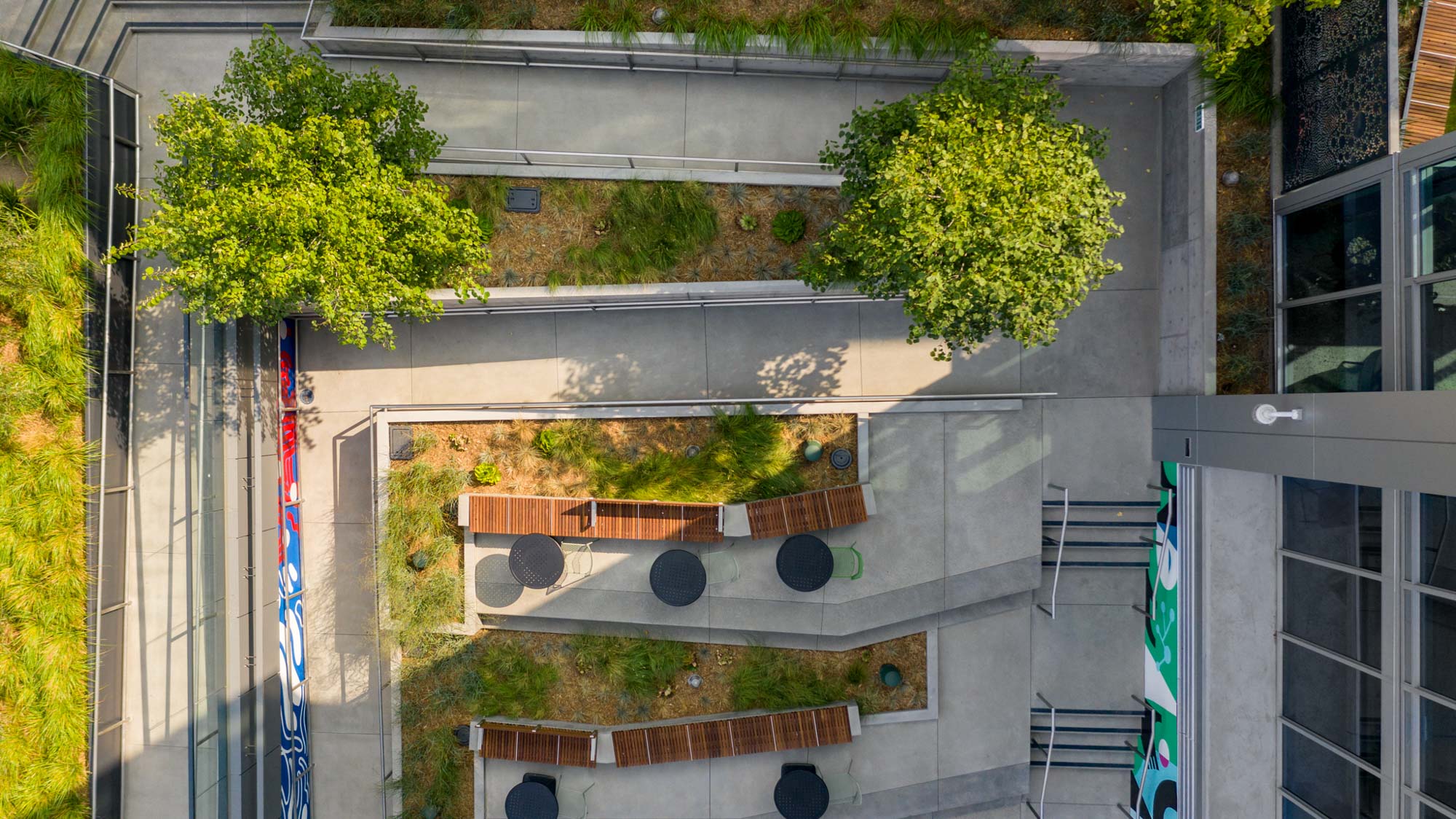 The Amphitheater at The Merian apartments in San Diego, California.