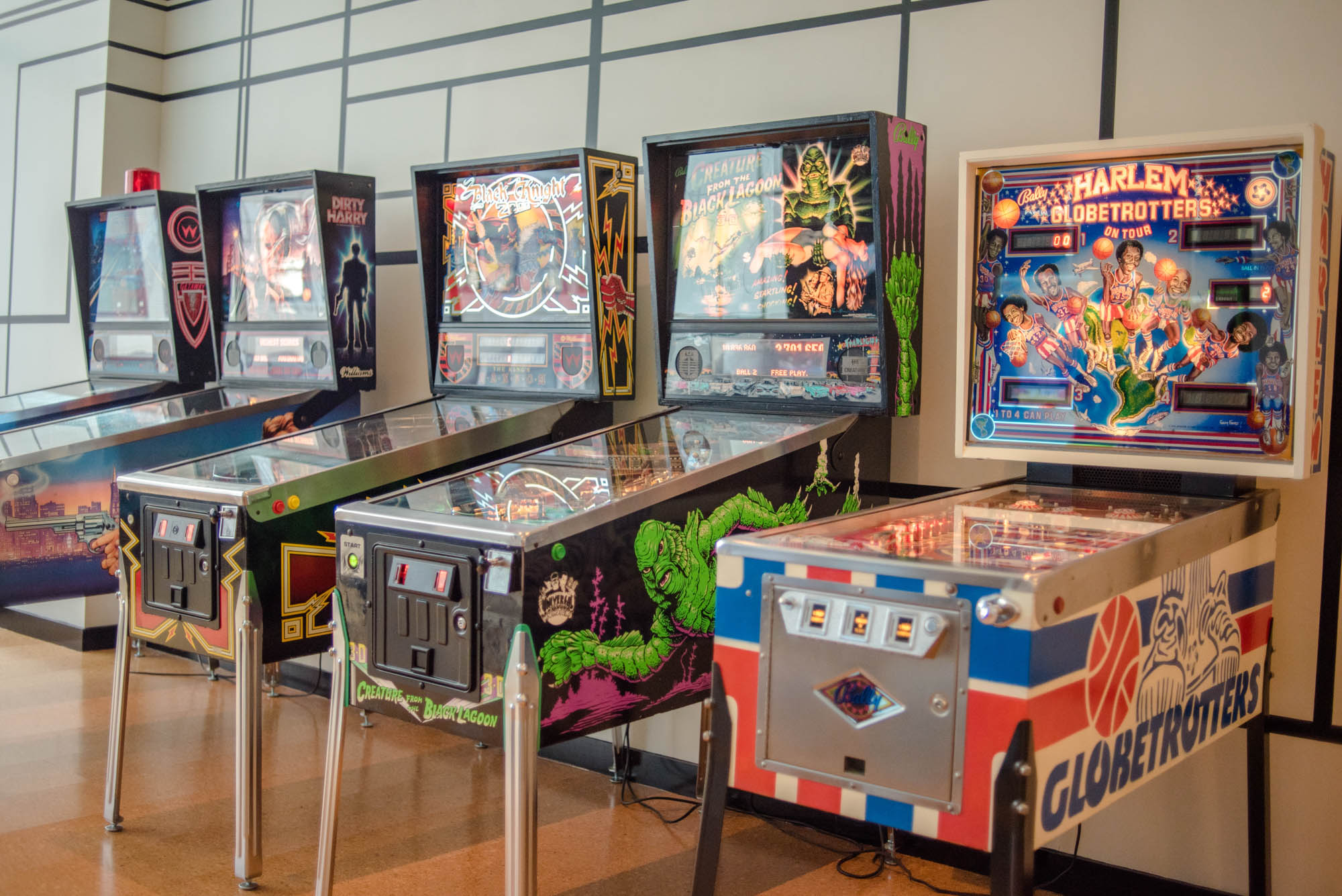 The game room in The Eugene apartment in Manhattan, New York.