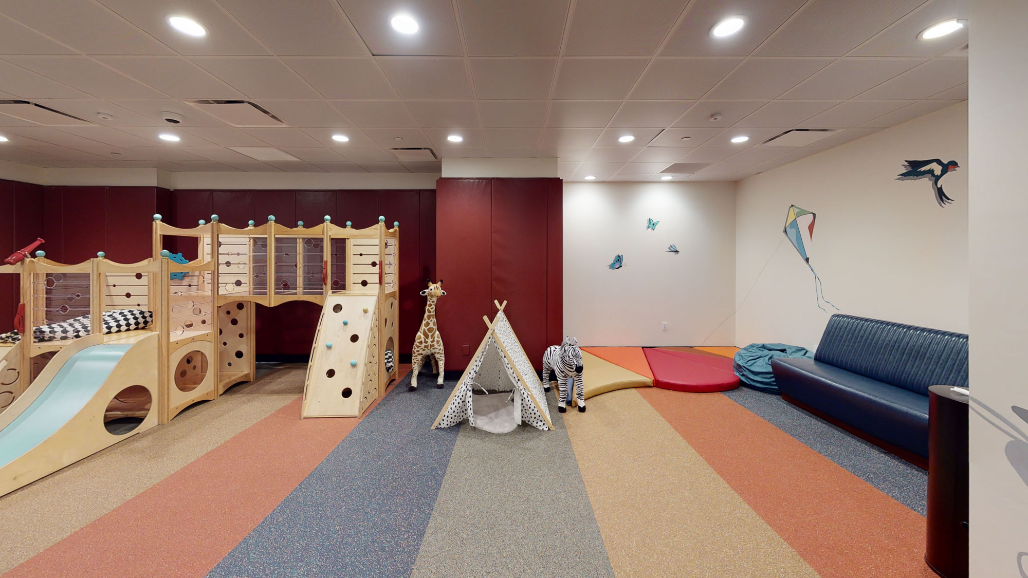 The playroom in The Eugene apartment in Manhattan, New York.