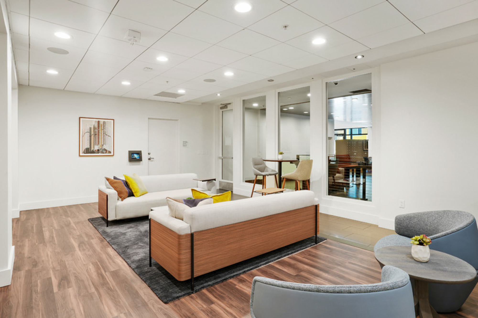 The community room at Mosso apartments in San Francisco, CA.