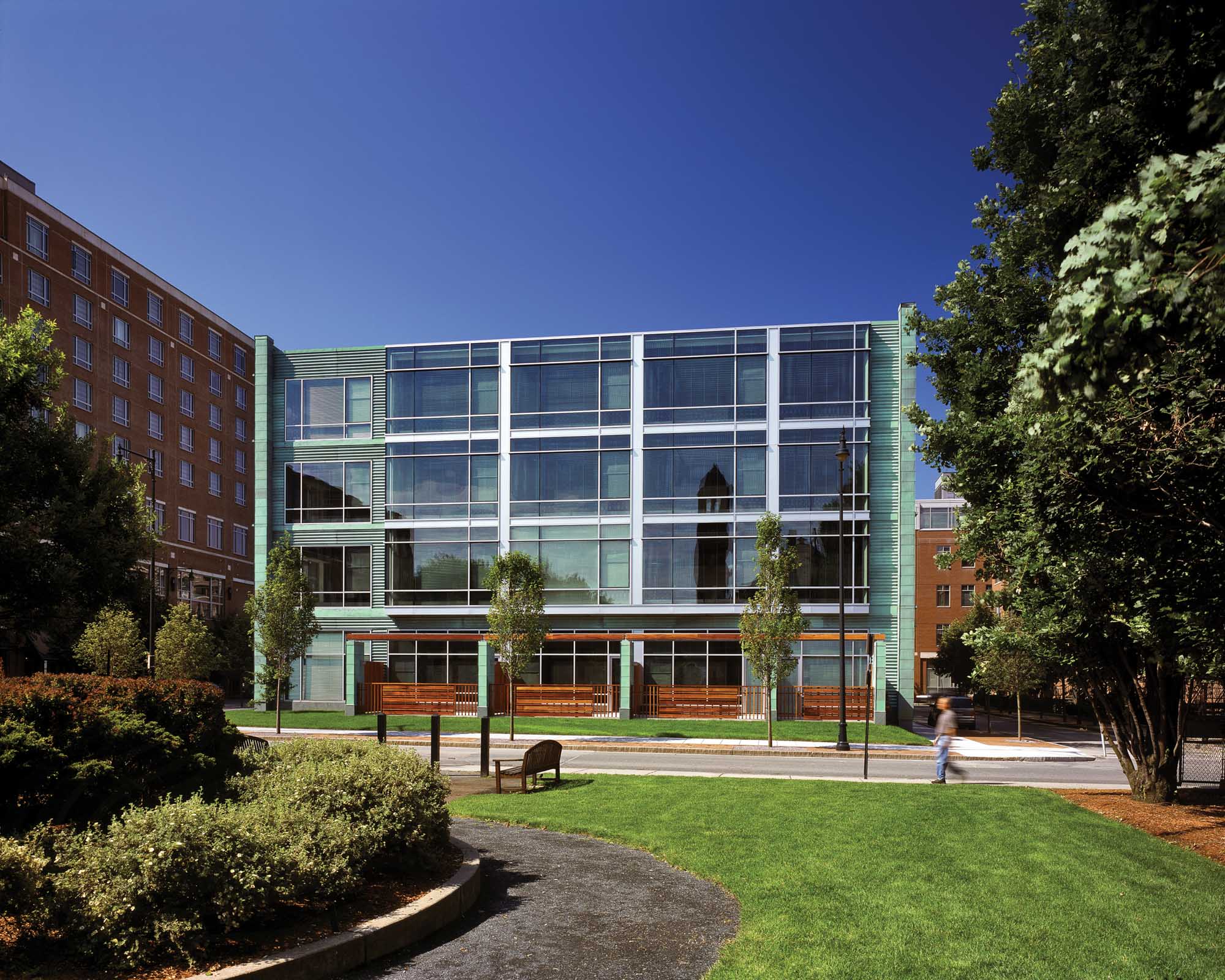 Front view of Loft23 apartments in University Park in Cambridge, MA