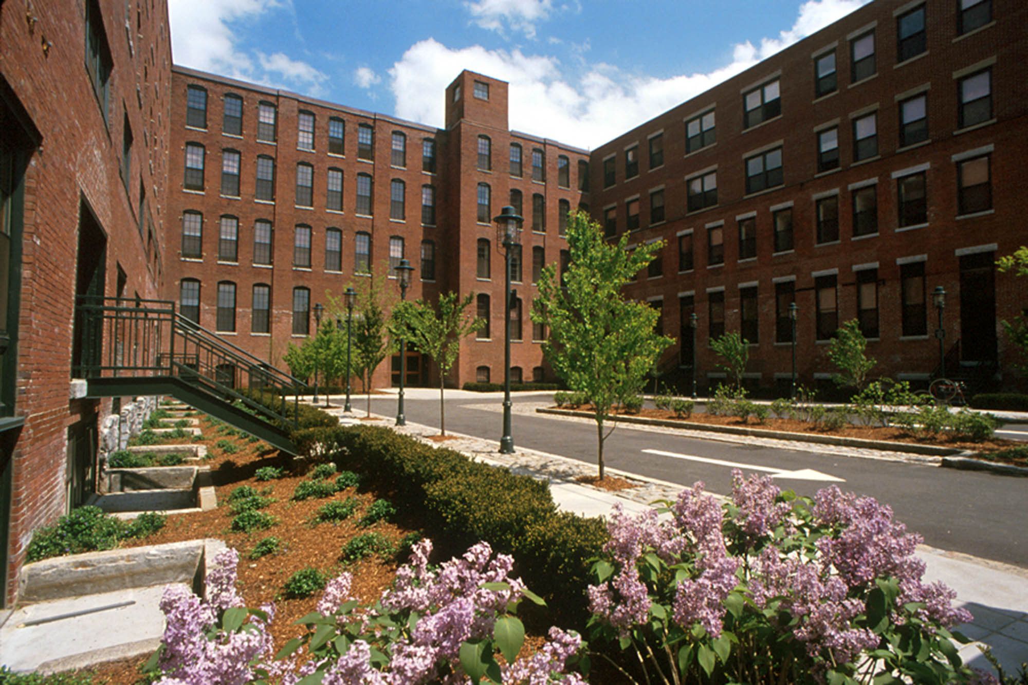 The exterior KBL apartments in Cambridge, Massachusetts.