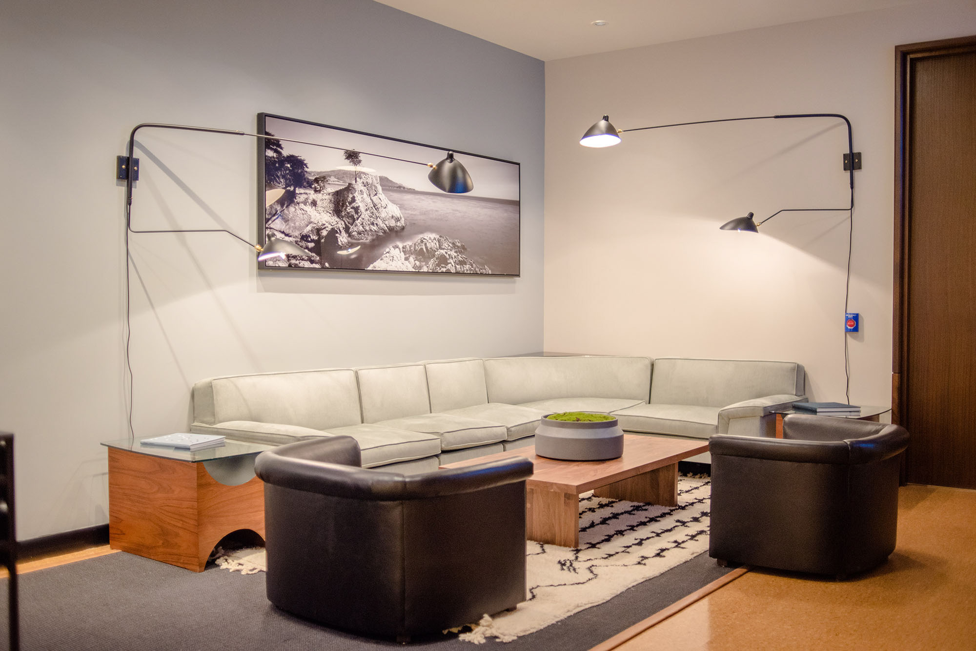 A living area in The Eugene apartment in Manhattan, New York.