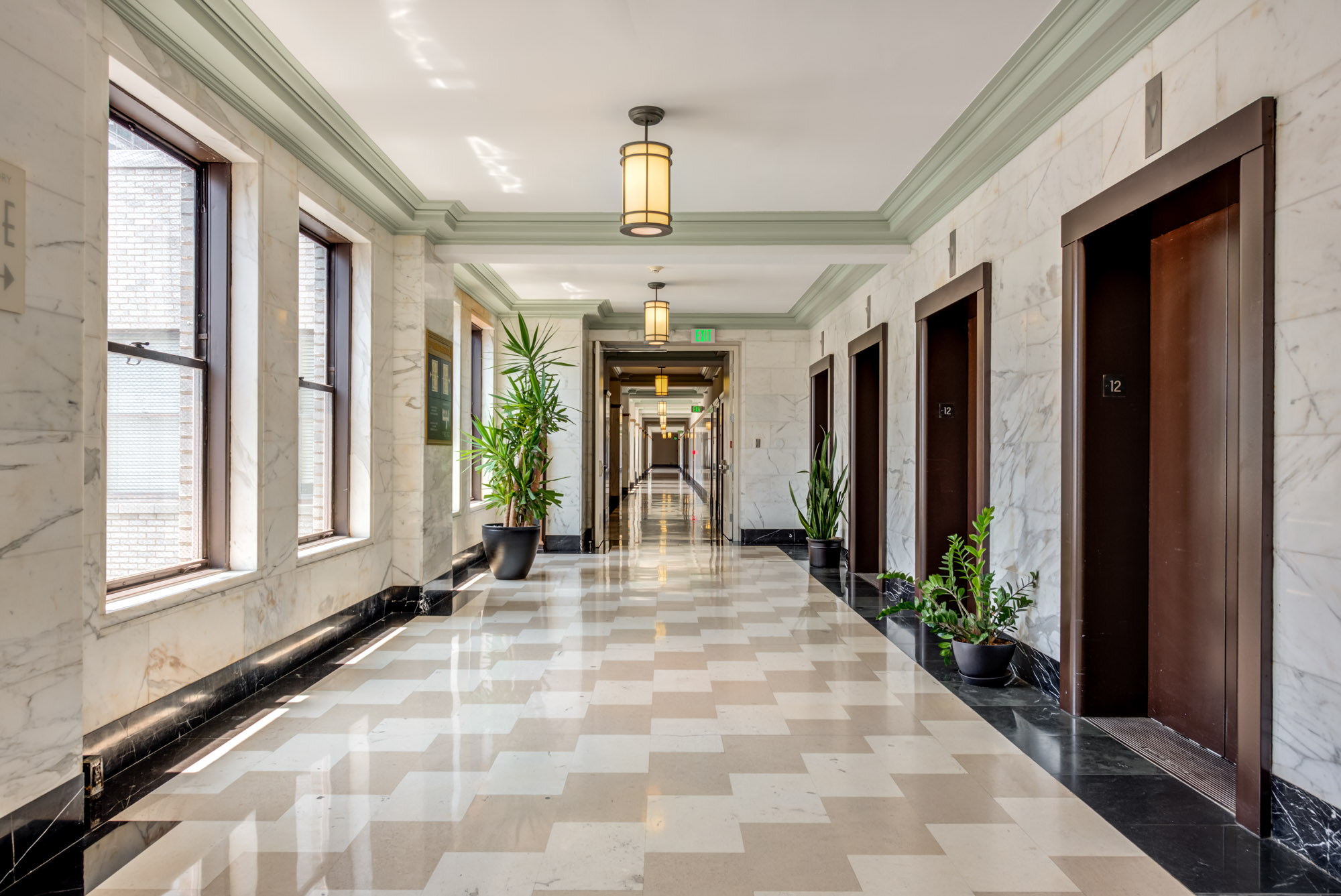 Hallway at Metro 417 downtown Los Angeles, CA