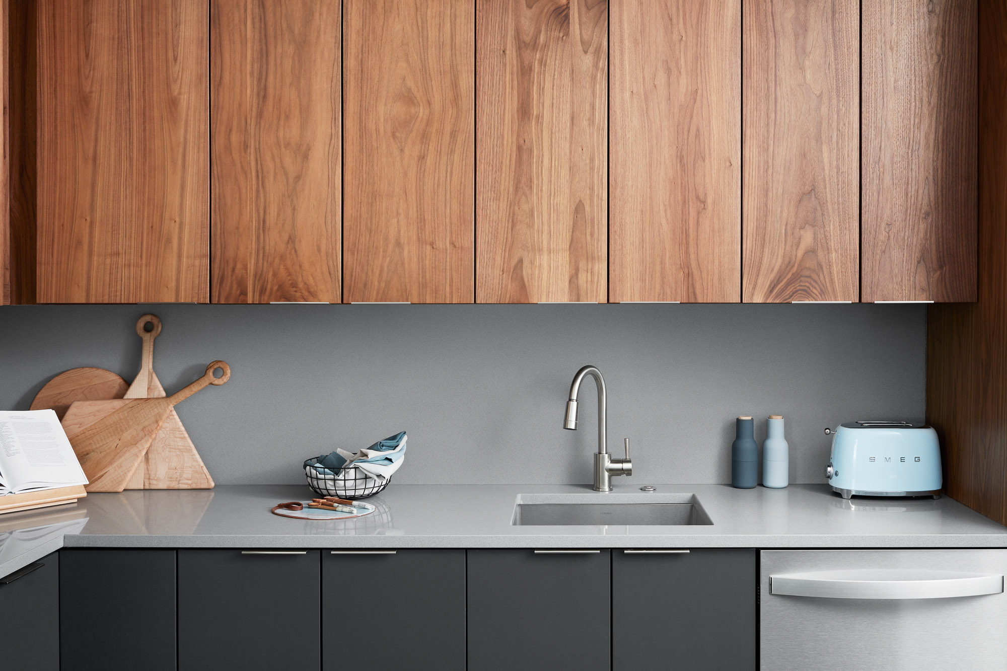 A kitchen at Origin apartments in Northern Virginia.