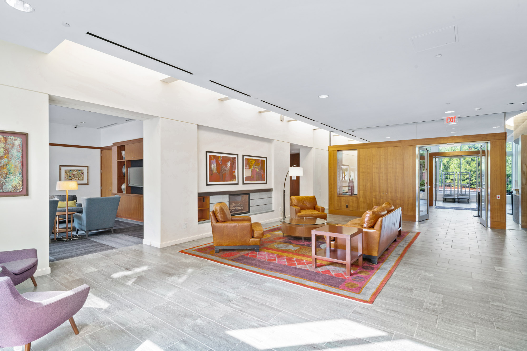 Seating Area at 91 Sidney apartments in Cambridge, Massachusetts