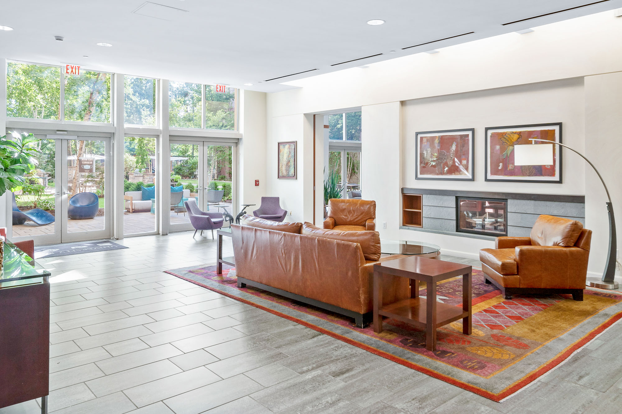 Seating Area at 91 Sidney apartments in Cambridge, Massachusetts