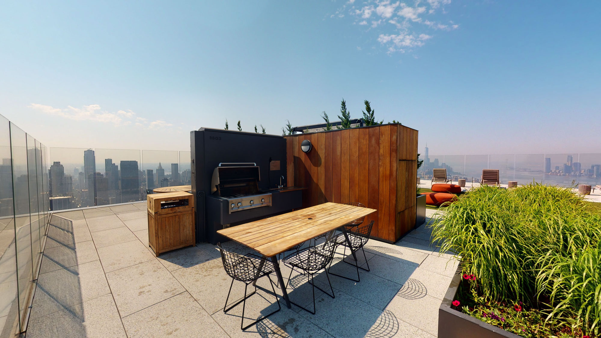 The grill station in The Eugene apartment in Manhattan, New York.