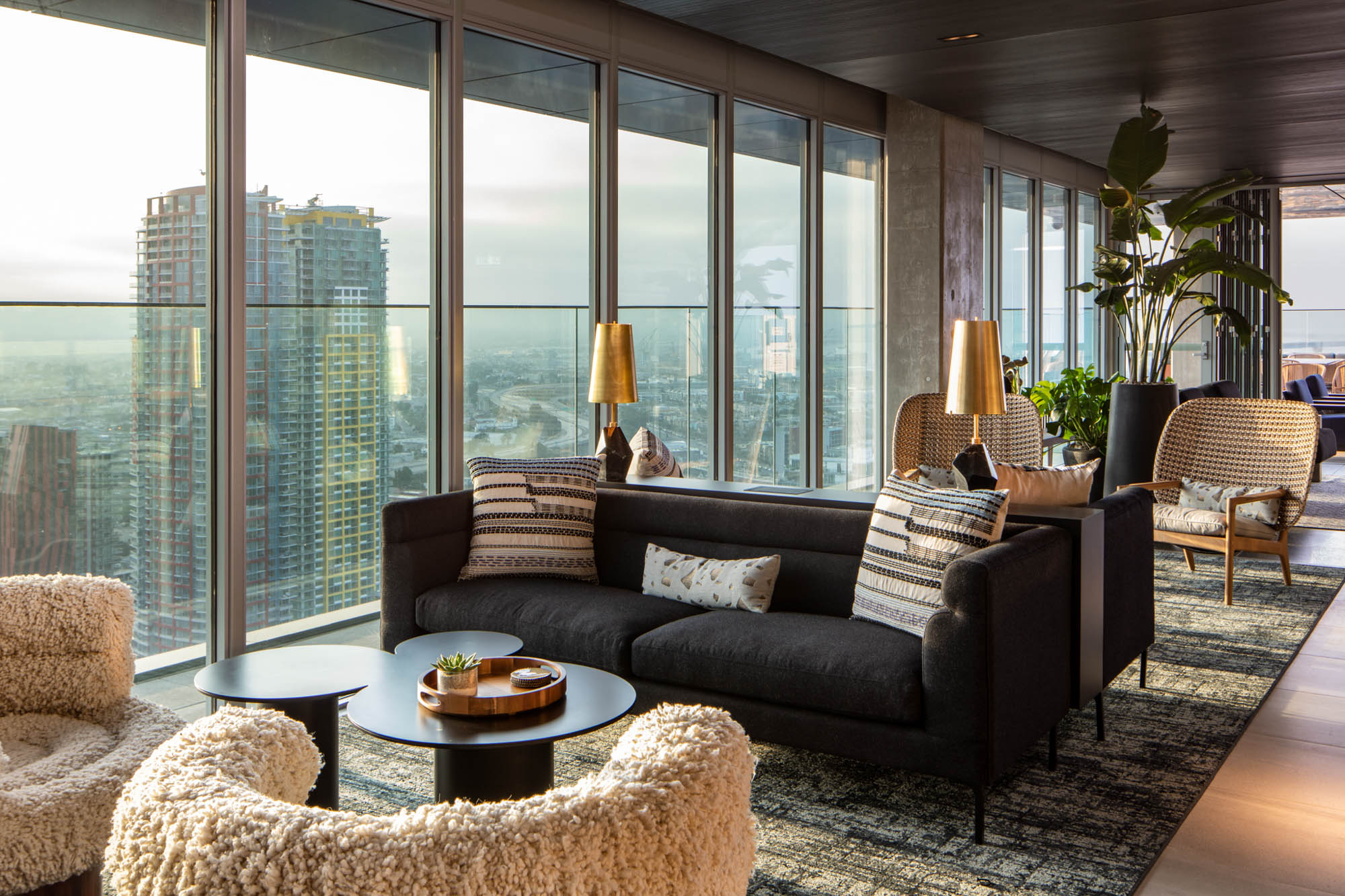 The Sky Lounge at The Merian apartments in San Diego, California.