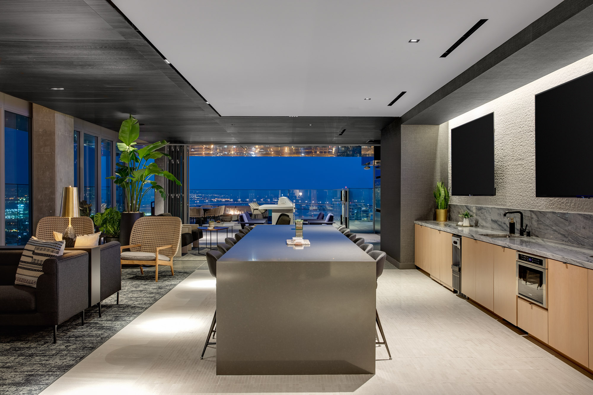 The Sky Lounge at The Merian apartments in San Diego, California.