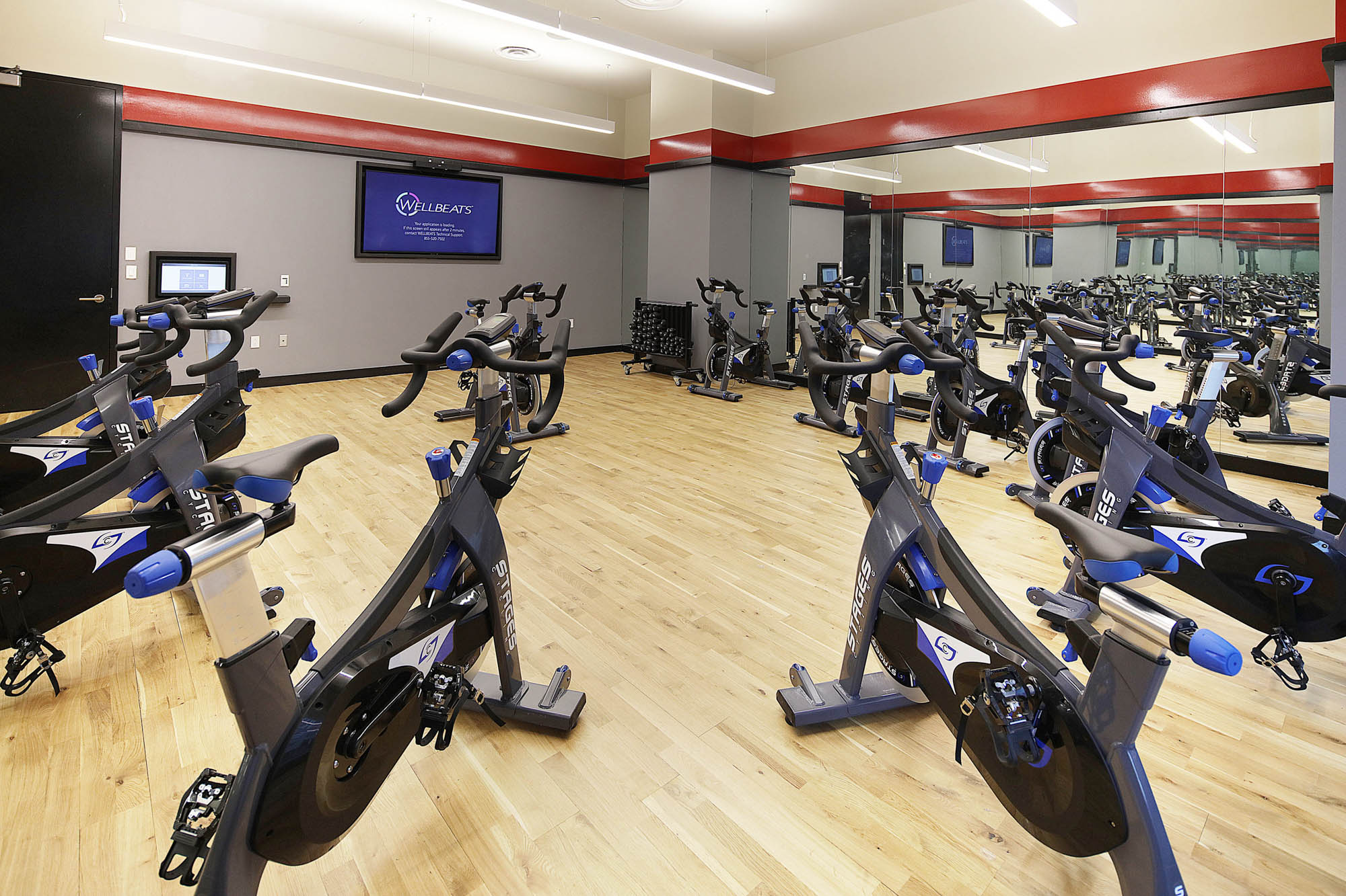 The spin room in The Eugene apartment in Manhattan, New York.