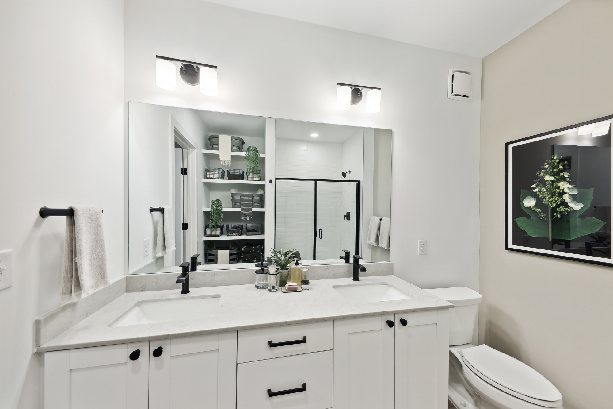 The bathroom in a Tallulah apartment in Atlanta, Georgia.