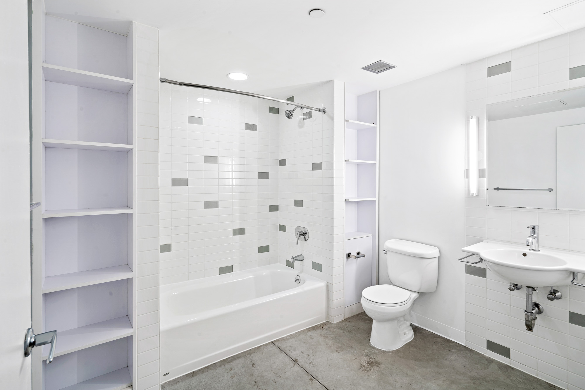 Bathroom at Loft23 apartments in University Park in Cambridge, MA